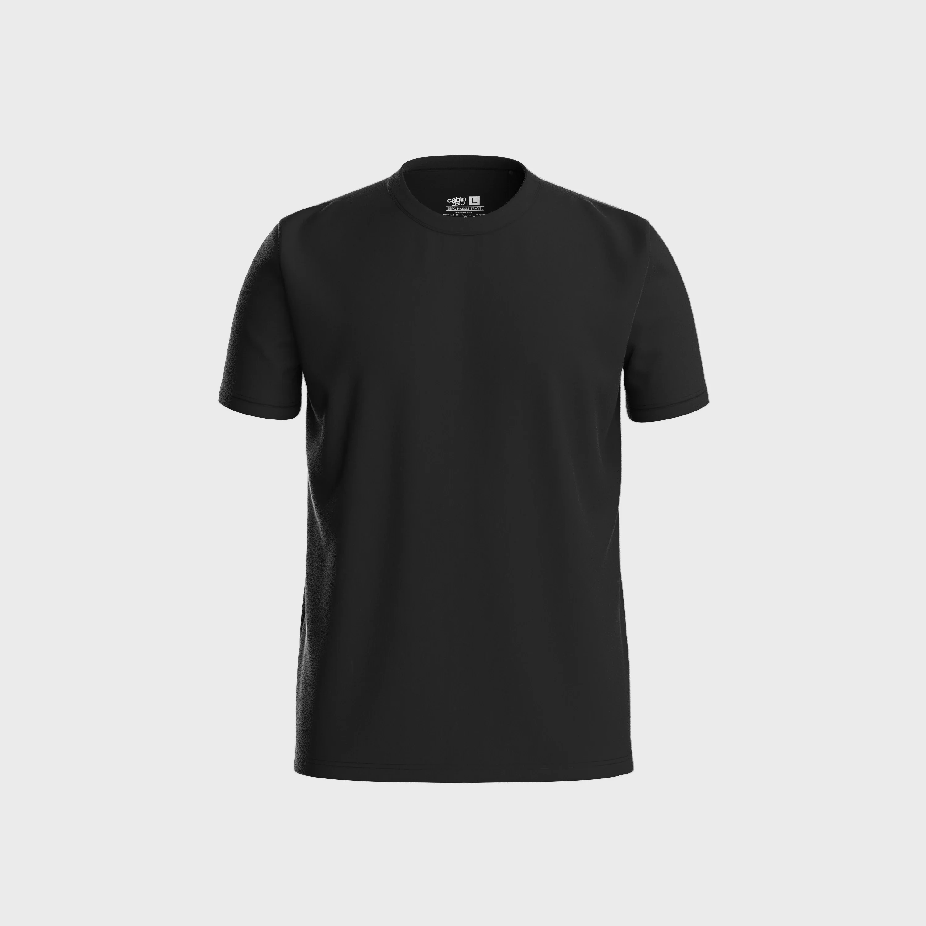 Ultralight Travel T-shirt - Absolute Black - Image 9